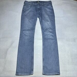Paige‎ Federal Jeans Mens 32x33 Slim Straight Stretch Denim Brayton Medium Wash